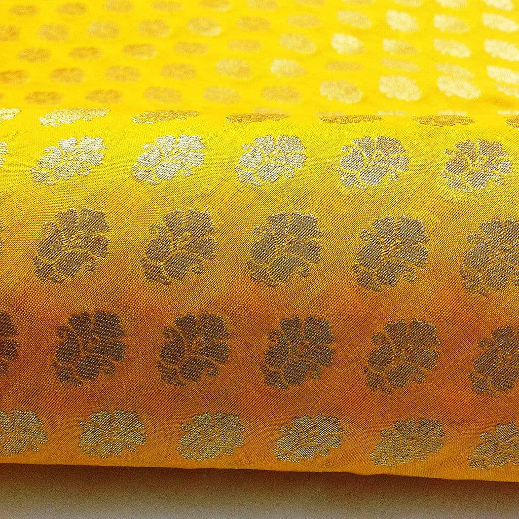 sárga brokát selyem - lakástextil dekor sötétítő függöny