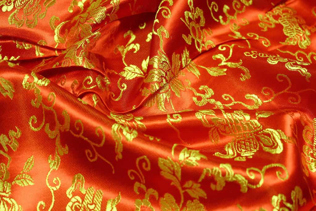 klasszikus kínai selyem - lakástextil dekor sötétítő függöny