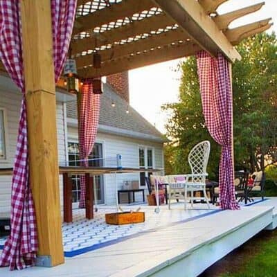 kerti terasz pergola függöny Italiano